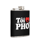 Iハート(Love)フォー(トーイ❤ PHO)ベトởナム語 フラスク (右)