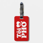 Iハート(Love)フォー(トーイ❤ PHO)ベトởナム語 ラゲッジタグ (裏面縦)