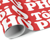 Iハート(Love)フォー(トーイ❤ PHO)ベトởナム語 ラッピングペーパー (ロールコーナー)