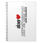 Iハート(Love)マハ・サラカム，イサン，タイ ノートブック (正面)