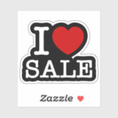 Iハート[LOVE]販売ステッカー シール (シート)