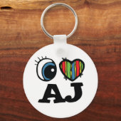 Iハート(Love) AJ キーホルダー (正面)