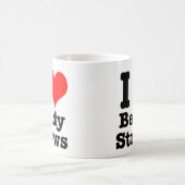 Iハート(LOVE) bendy straws コーヒーマグカップ (中央)