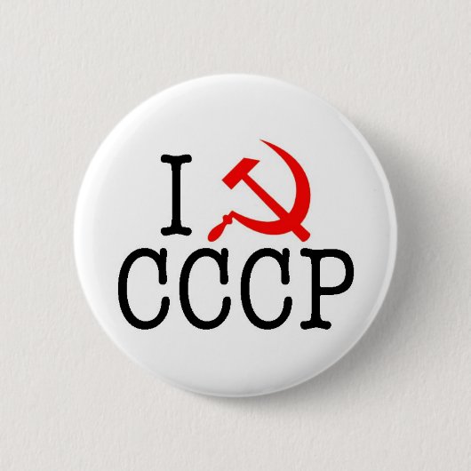 Iハート(LOVE)CCCP 缶バッジ (正面)