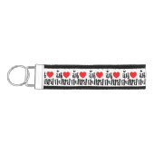 Iハート(Love) Kathoey (Ladyboy) //タイ語 リストバンドキーホルダー (鍵左)