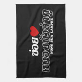 Iハート(Love) Nong Bua Lamphu, Isan,タイ キッチンタオル (縦)