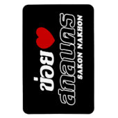 Iハート(Love) Sakon Nakhon, Isan, Thailand マグネット (縦)