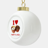 Iハート[Love] Sticky Rice [Khao Niao] - Thai Isan セラミックボールオーナメント (右)