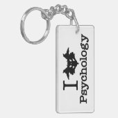 Iハート(Rorschach Inkblot)心理学 キーホルダー (正面左)