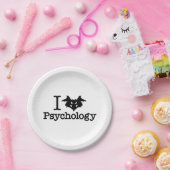 Iハート(Rorschach Inkblot)心理学 ペーパープレート (パーティー)