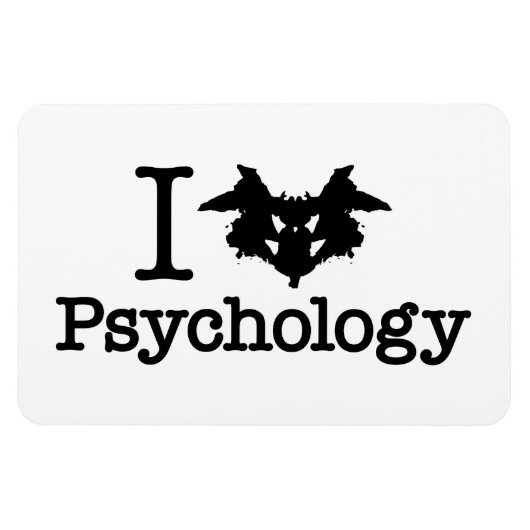 Iハート(Rorschach Inkblot)心理学 マグネット (横)