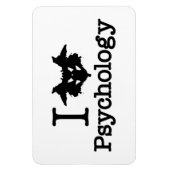 Iハート(Rorschach Inkblot)心理学 マグネット (縦)