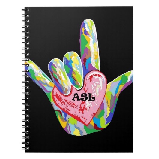 IハートASL ノートブック (正面)