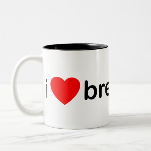 IハートBreakbeat ツートーンマグカップ (左)