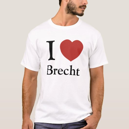 IハートBrecht Tシャツ (正面)