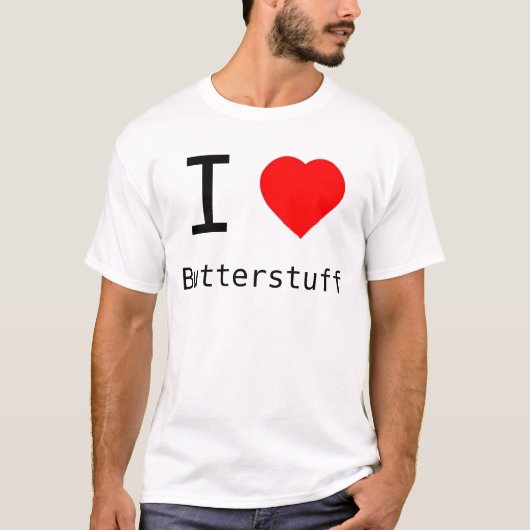 IハートButterstuff Tシャツ (正面)