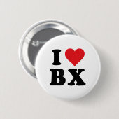 IハートBxイニシャルI Love B.x. First And Last Nam 缶バッジ (正面&裏面)