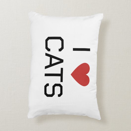 Iハートcatsメッセージ アクセントクッション (裏面(縦))