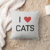 Iハートcatsメッセージ クッション (ブランケット)