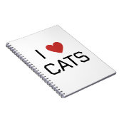 Iハートcatsメッセージ ノートブック (右側)