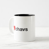 IハートChavs ツートーンマグカップ (正面左)
