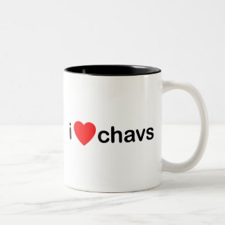 IハートChavs ツートーンマグカップ