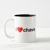 IハートChavs ツートーンマグカップ (左)