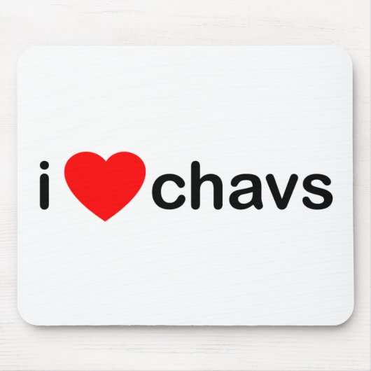 IハートChavs マウスパッド (正面)