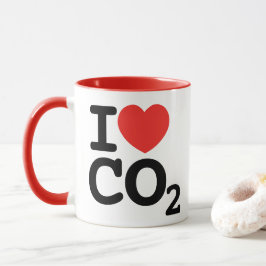 IハートCO2 IはCO2環境保護主義者が大好き マグカップ