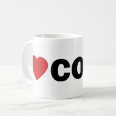 IハートCOLIN コーヒーマグカップ (正面左)