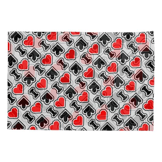 IハートDDR 枕カバー (裏面-左)