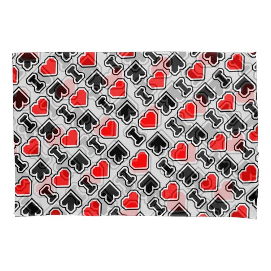 IハートDDR 枕カバー (正面左)