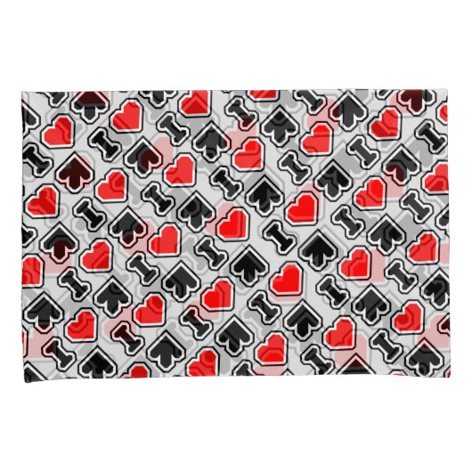 IハートDDR 枕カバー (正面右)