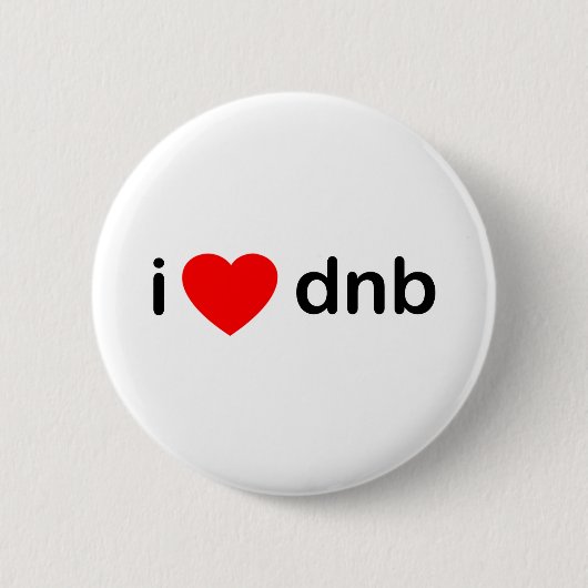 IハートDNB 缶バッジ (正面)