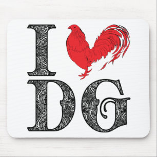IハートDos Gallos マウスパッド