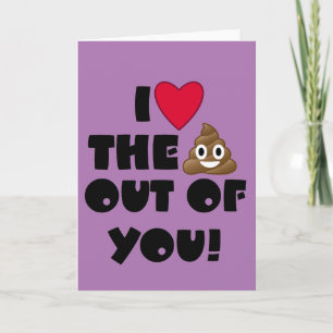 IハートEmoji Poo カード