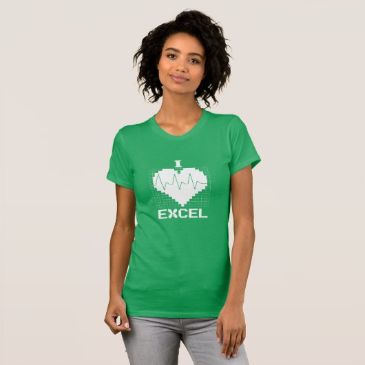 IハートExcel Tシャツ (正面フル)