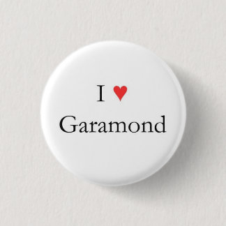 IハートGaramond 缶バッジ