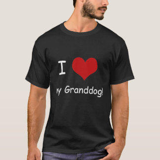 IハートGranddogの私のユニセックスなワイシャツ、暗い色 Tシャツ