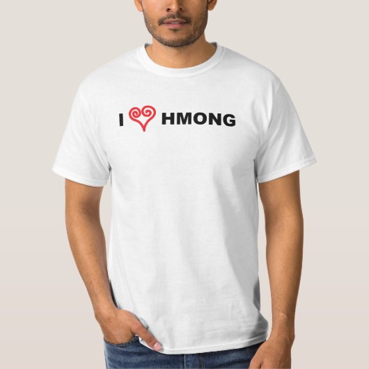 IハートHmong Tシャツ (正面)