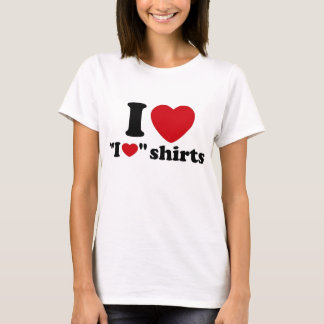 IハートIのハートのワイシャツ Tシャツ