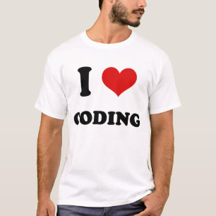 IハートI愛コーディング Tシャツ