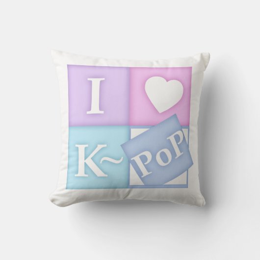 IハートK~Pop クッション (正面)