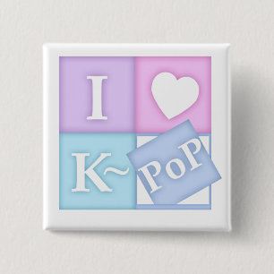 IハートK~Pop 缶バッジ