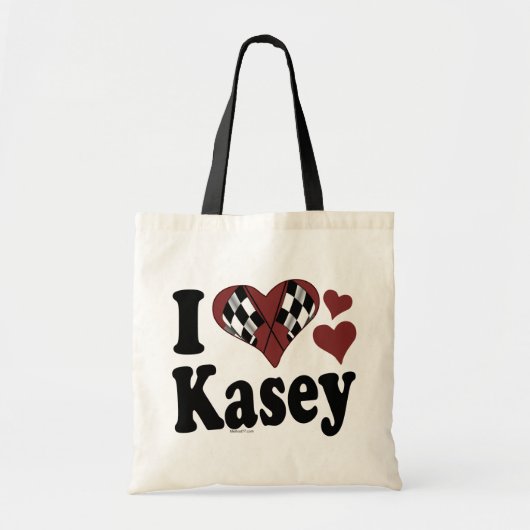 IハートKasey トートバッグ (正面)