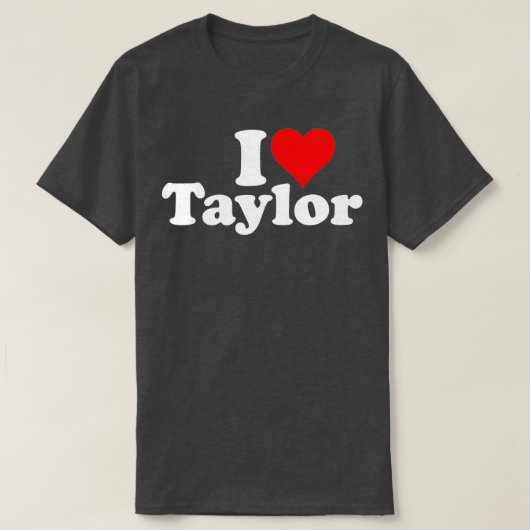 IハートLOVE TAYLOR Tシャツ (デザイン正面)