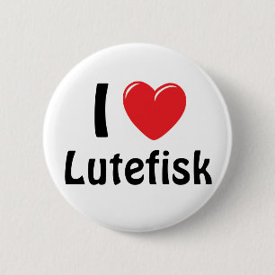 IハートLutefisk 缶バッジ
