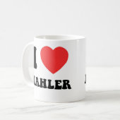 IハートMahler コーヒーマグカップ (正面左)