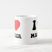 IハートMahler コーヒーマグカップ (中央)