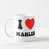 IハートMahler コーヒーマグカップ (左)